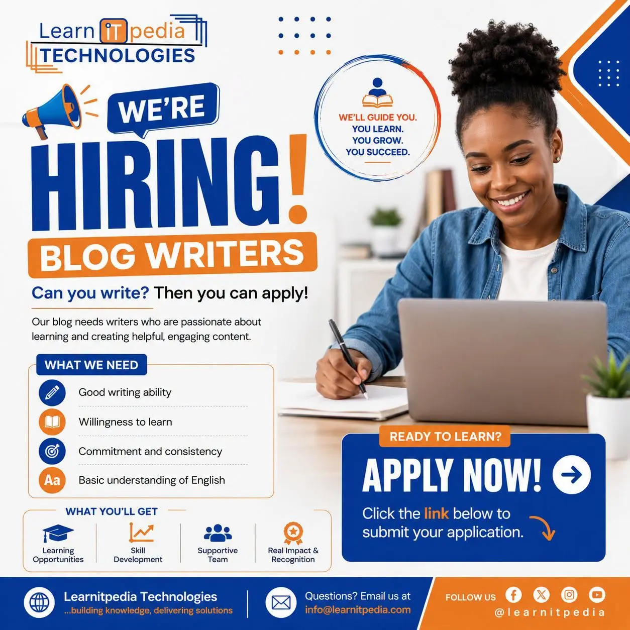 Learnitpedia Is Hiring Blog Writers: Requirements, SEO Skills, Pay & How to Apply