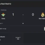 Real Betis defeated Real Madrid