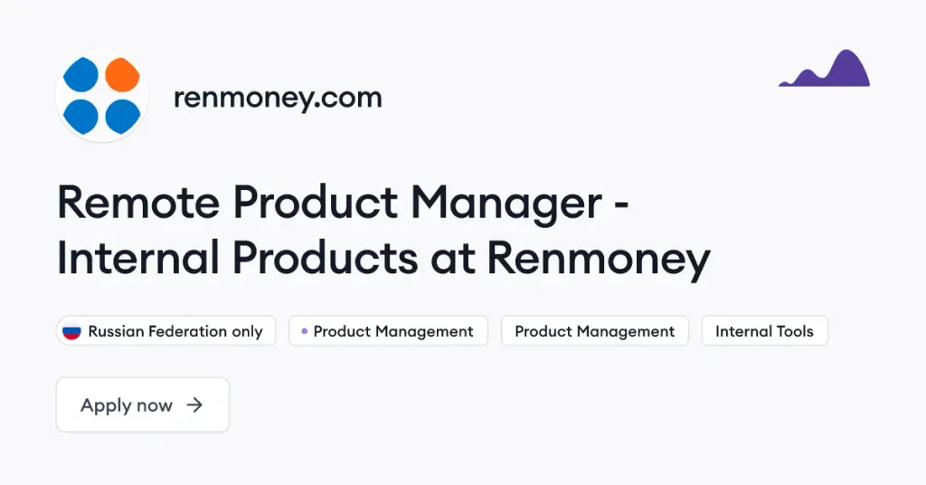 Renmoney Product Manager &ndash; SME Lending Lead Job 2026: Apply for Remote Role