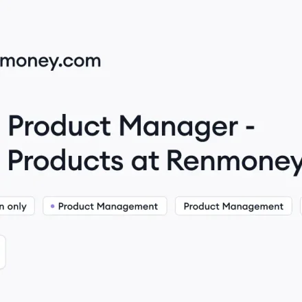 Renmoney Product Manager – SME Lending Lead Job 2026: Apply for Remote Role